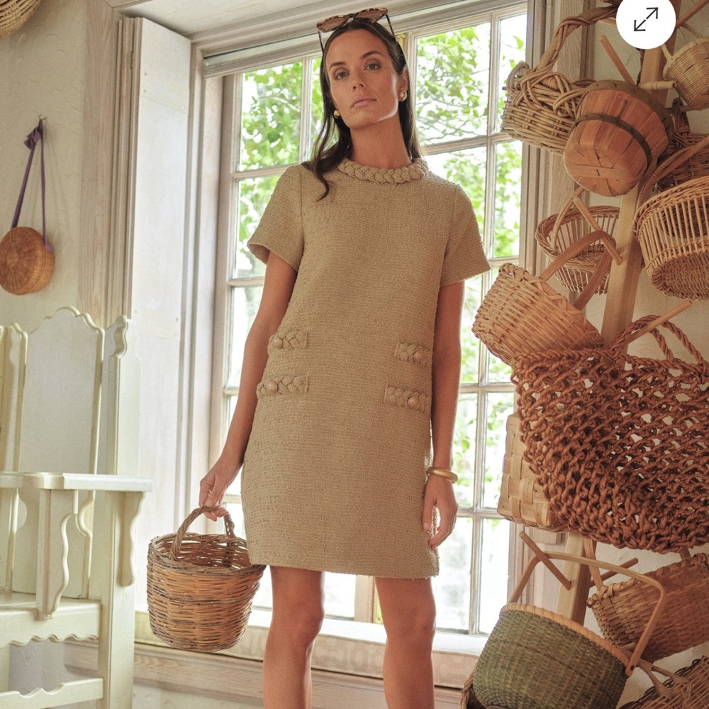 TUCKERNUCK $268 Croissant Tweed Jackie Dress XXL Worn once! - Picture 2 of 7